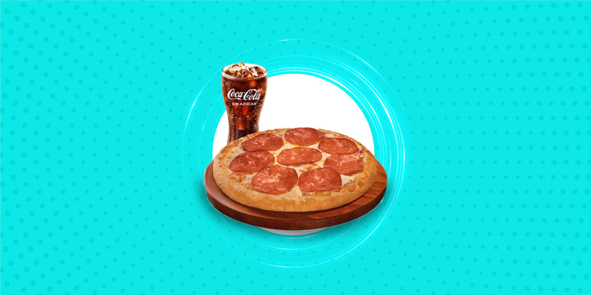 Pizza Hut - 1 Pizza personal (americana, pepperoni o hawaiana) + 1 Gaseosa regular S/7.50