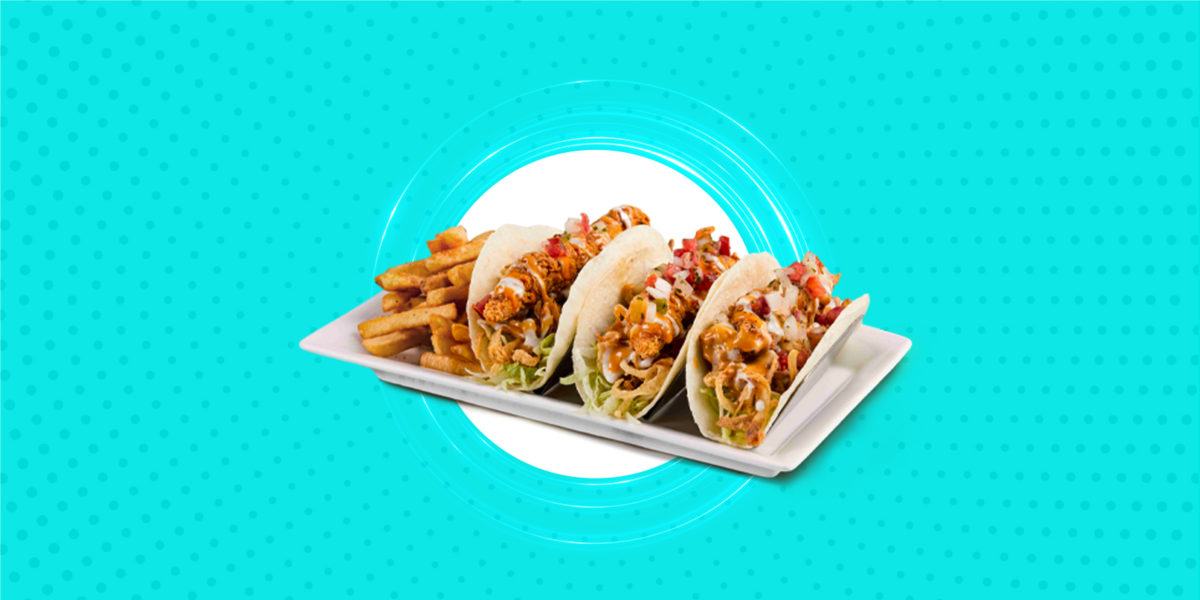 Fridays - Crispy Chicken Tacos (con papas fritas) S/23.90