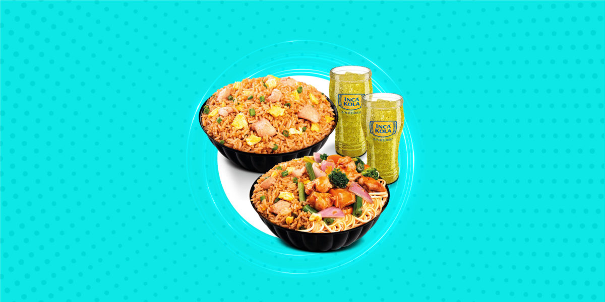 Chinawok - 1 Combinado taypa, 1 arroz chaufa de pollo y 2 gaseosas Jr. S/15.90