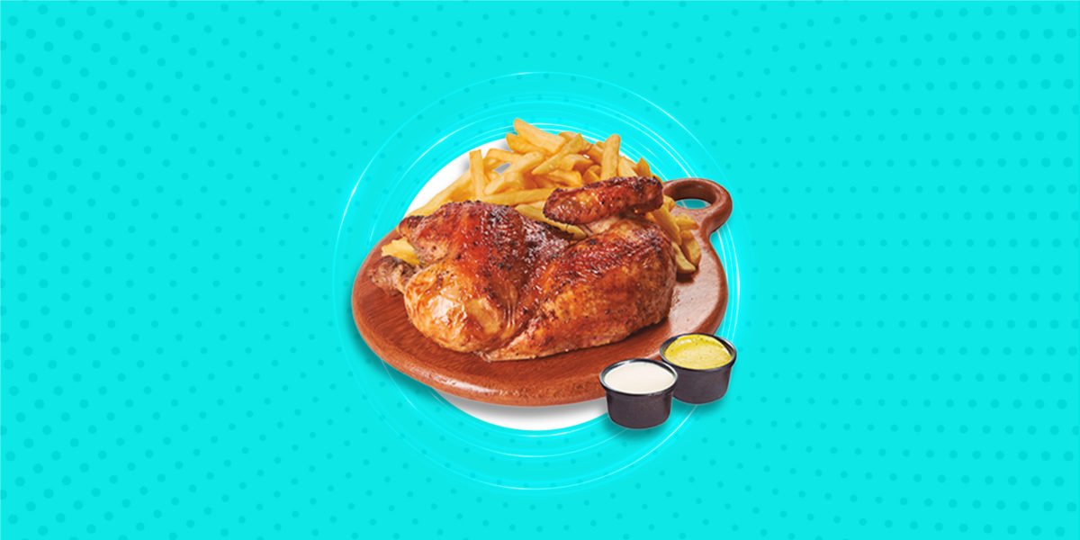 Norkys - 1/2 de Pollo + papas fritas S/29.90